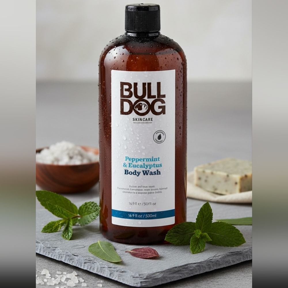 Bulldog Mens Body Wash Peppermint & Eucalyptus